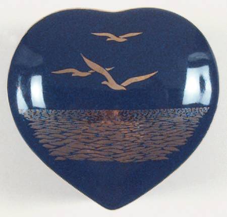 Seagull Heart Shape Box & Lid