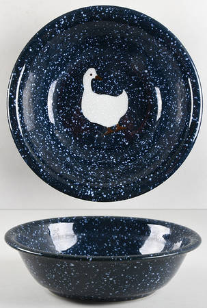 Spackled Goose 9" Round Vegetable Bowl