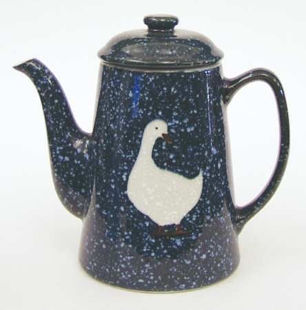 Spackled Goose Coffee Pot & Lid
