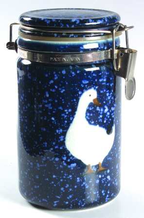 Spackled Goose 7" Storage Jar & Lid