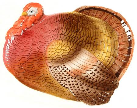 Turkey 11" Figural Platter