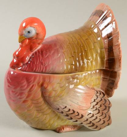 Turkey Sugar Bowl & Lid