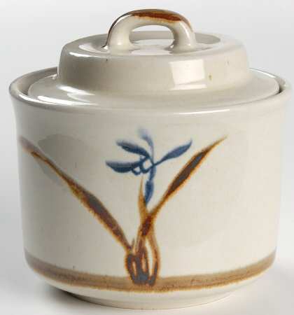 Wild Iris Sugar Bowl & Lid