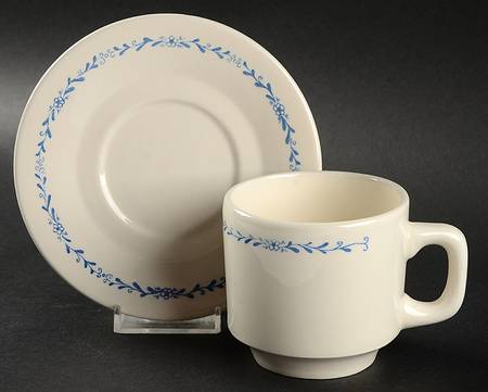OXF5 (BRAZIL) Flat Cup & Saucer Set