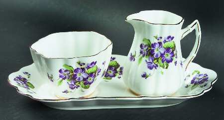 2986 Mini Creamer & Open Sugar with Tray