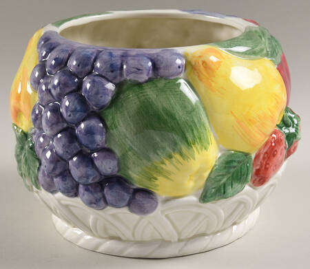 Fruit Basket Cookie Jar No Lid