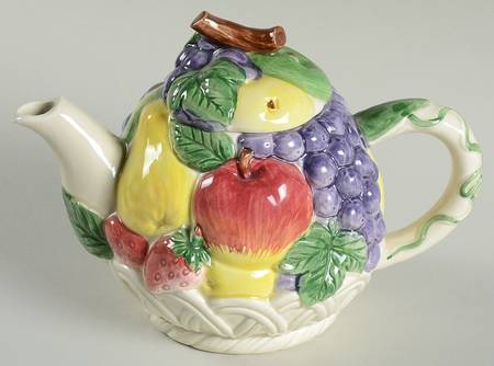 Fruit Basket Musical Teapot & Lid