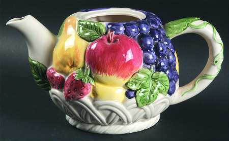 Fruit Basket Teapot No Lid