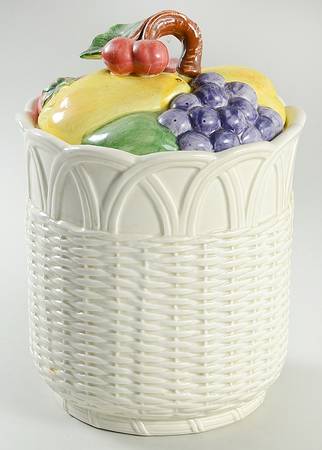 Fruit Basket Large Canister & Lid