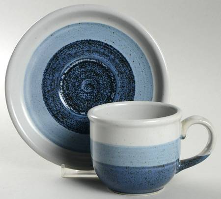 Cascade Flat Cup & Saucer Set