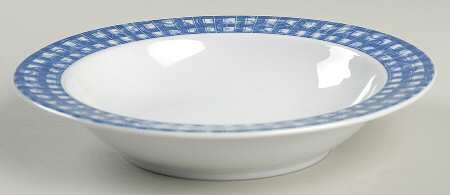 Blue Heather Rim Cereal Bowl