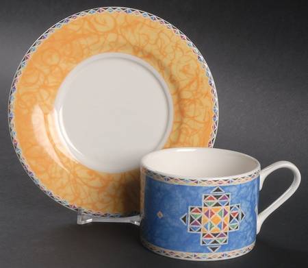 Origami Flat Cup & Saucer Set