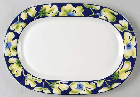 Jasmine 14" Oval Serving Platter