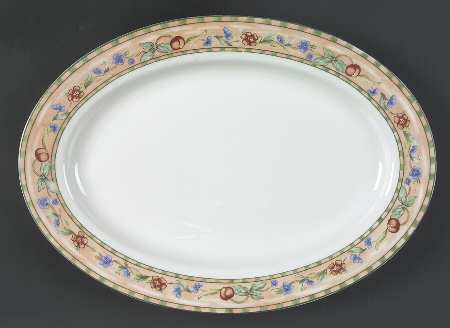 Cherry Valley 14" Oval Serving Platter by Oneida