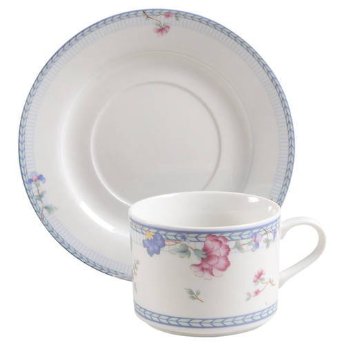 Flat Cup & Saucer Set