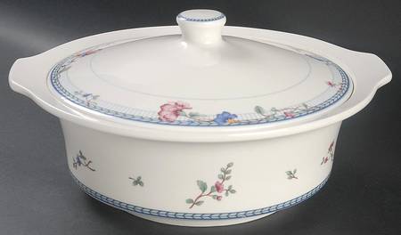 Blue Lattice 2 Qt Round Covered Casserole by Oneida