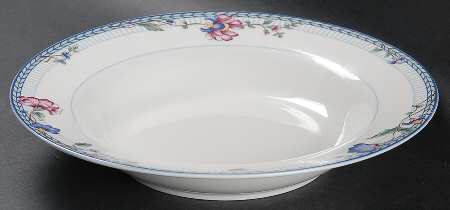 Blue Lattice Rim Soup Bowl by Oneida