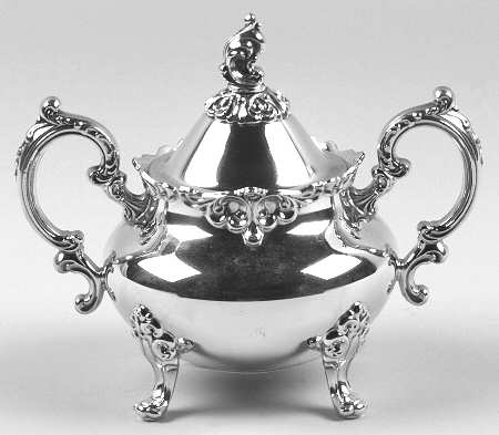 Venetian Scroll (Silverplate Hollowware) Sugar Bowl & Lid