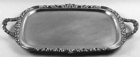 Venetian Scroll (Silverplate Hollowware) Large Silverplate Waiter Tray
