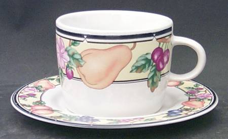 Orchard Flat Cup & Saucer Set