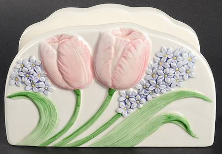 Tulip Garden (No Trim) Napkin Holder
