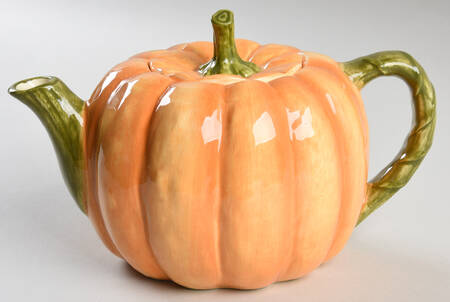 Pumpkin Teapot & Lid