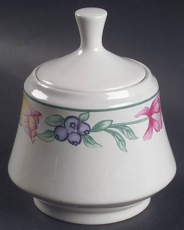 Tulip Garden Sugar Bowl & Lid