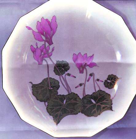 Cyclamen Salad Plate