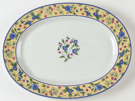 French Provincial 14" Oval Serving Platter