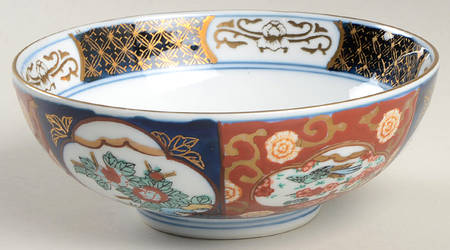 Gold Imari 6" Chinese Bowl