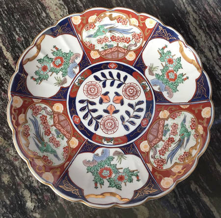 Gold Imari Dinner Plate