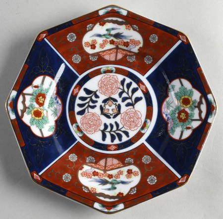 Gold Imari Octagonal Salad Plate