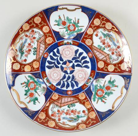 Gold Imari 14" Round Platter