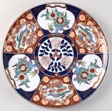 Gold Imari 12" Wall Plate
