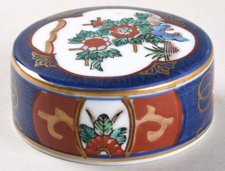 Gold Imari Lid for 4" Storage Jar