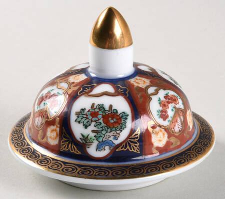 Gold Imari Lid for Large Ginger Jar