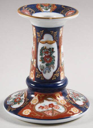 Gold Imari Small Candlestick