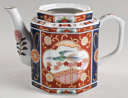 Gold Imari Teapot No Lid