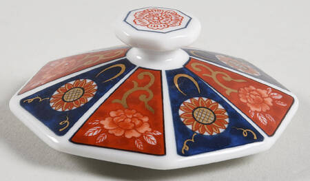 Gold Imari Lid for Sugar Bowl