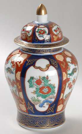Gold Imari Small Ginger Jar & Lid