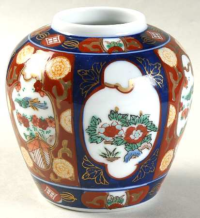 Gold Imari 4" Ginger Jar No Lid