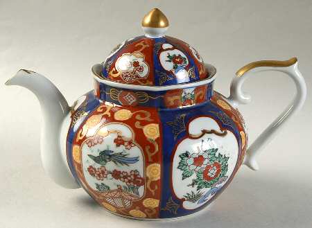 Gold Imari Small Teapot & Lid