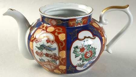 Gold Imari Small Teapot No Lid