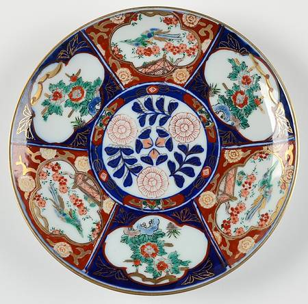 Gold Imari Luncheon Plate