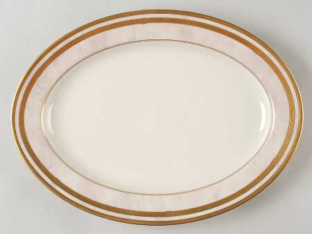 Ivory Florentine 14" Oval Serving Platter