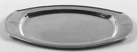 Bird of Paradise (Silverplate, 1923, Hollowware) Silverplate Bread Tray