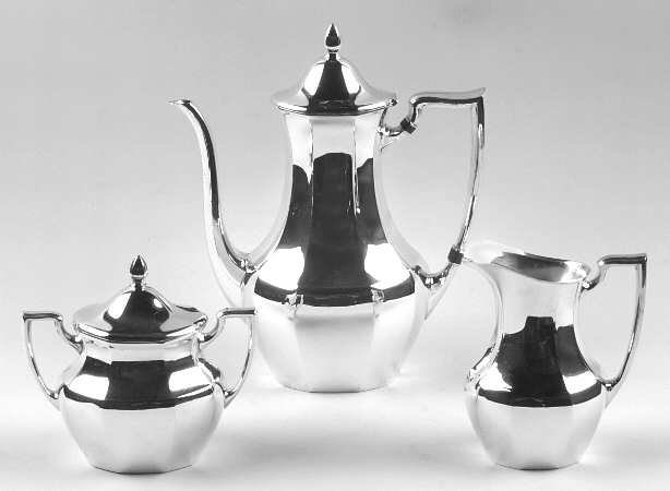 Patrician (Silverplate, Hollowware) (3 Pc) Coffee Set (PCP,PCR,PSU)