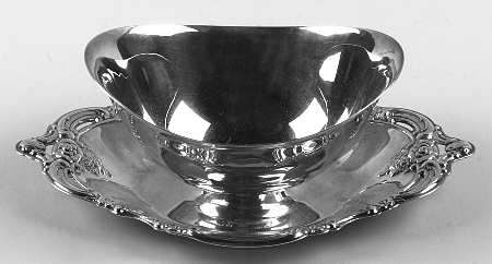Silver Artistry (Silverplate, Hollowware) Plated Gravy Boat with Attached Underplate