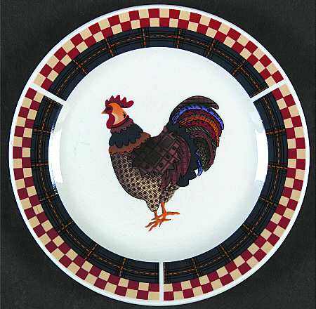 Calico Rooster Salad Plate
