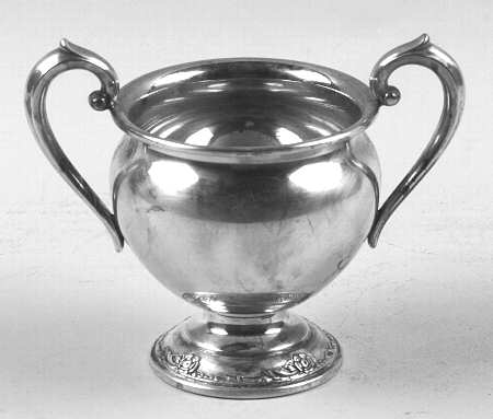 Damask Rose (Sterling, 1946, Hollowware) Mini Open Sugar Bowl